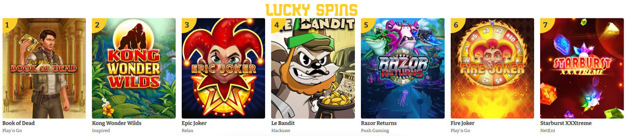lucky spins casino spilleautomatspill